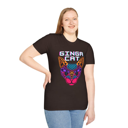 Vibrant Ginga Cat T-Shirt | Unisex Tee, Cat Lover Gift, Colorful Graphic Tee, Fun Fashion, Unique Casual Wear