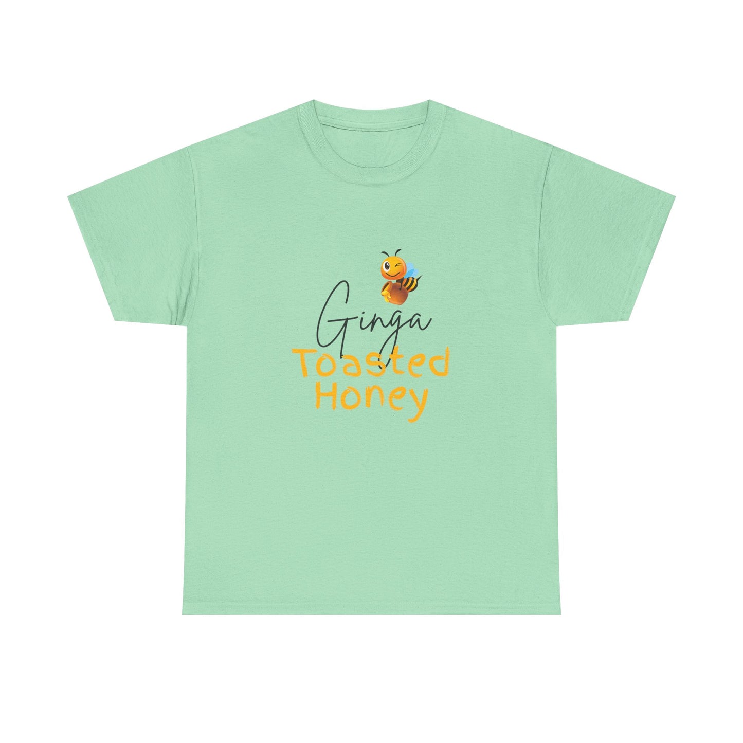 Bee-Themed Unisex Heavy Cotton Tee - Perfect Gift for Honey Lovers, Casual Wear, Eco-Friendly, Birthday, Honey Appreciation