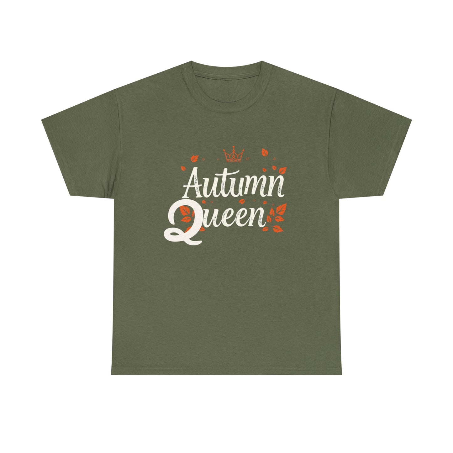 Autumn Queen Tee - Unisex Heavy Cotton T-Shirt, Fall Fashion, Seasonal Apparel, Gift for Her, Thanksgiving Style