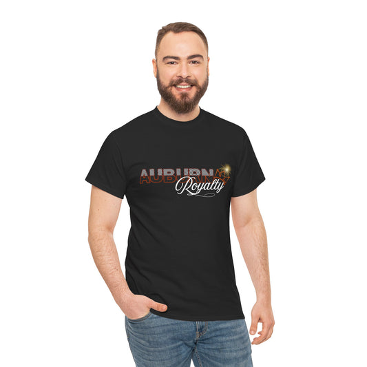 Auburn Royalty Unisex Heavy Cotton Tee, Casual Wear, Sports Apparel, College Spirit Gear, Gift for Fans, Everyday Comfort