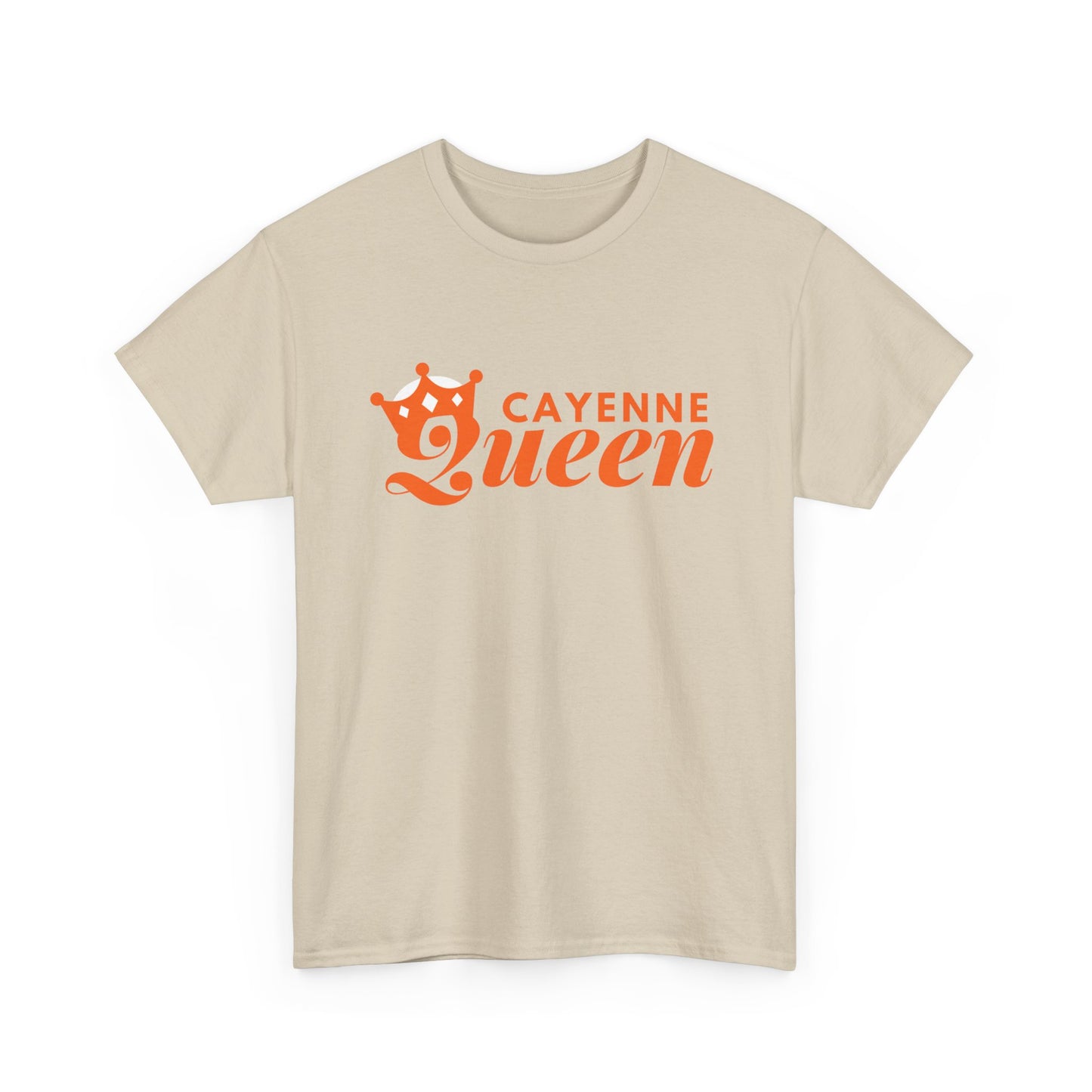Cayenne Queen Unisex Heavy Cotton Tee, Casual Wear, Gift for Her, Birthday Shirt, Fun Quote Tee, Soft Cotton Top