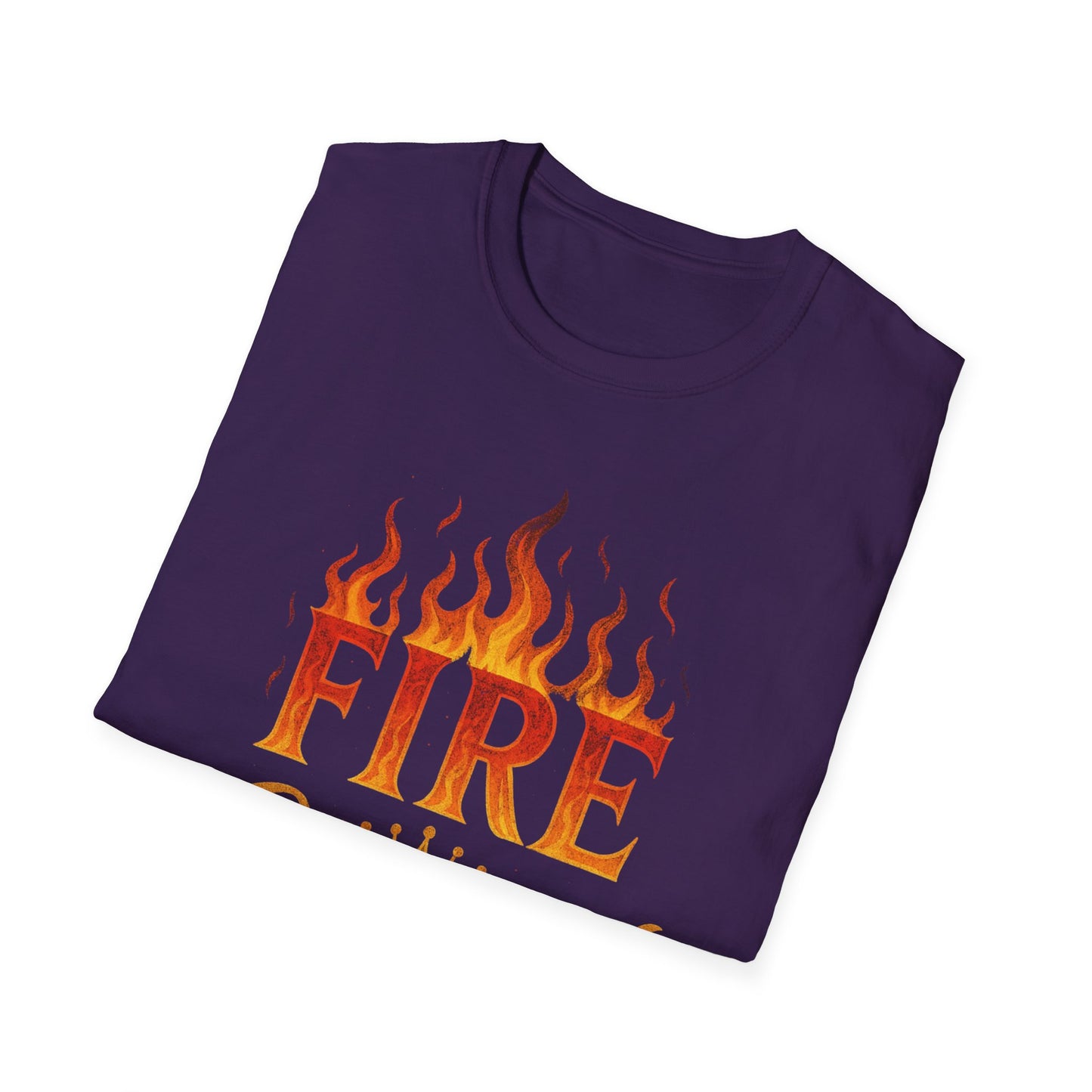 Fire Crowned Unisex Softstyle T-Shirt | Summer Vibes Tee, Gift for Him/Her, Festival Shirt, Casual Wear, Birthday Apparel