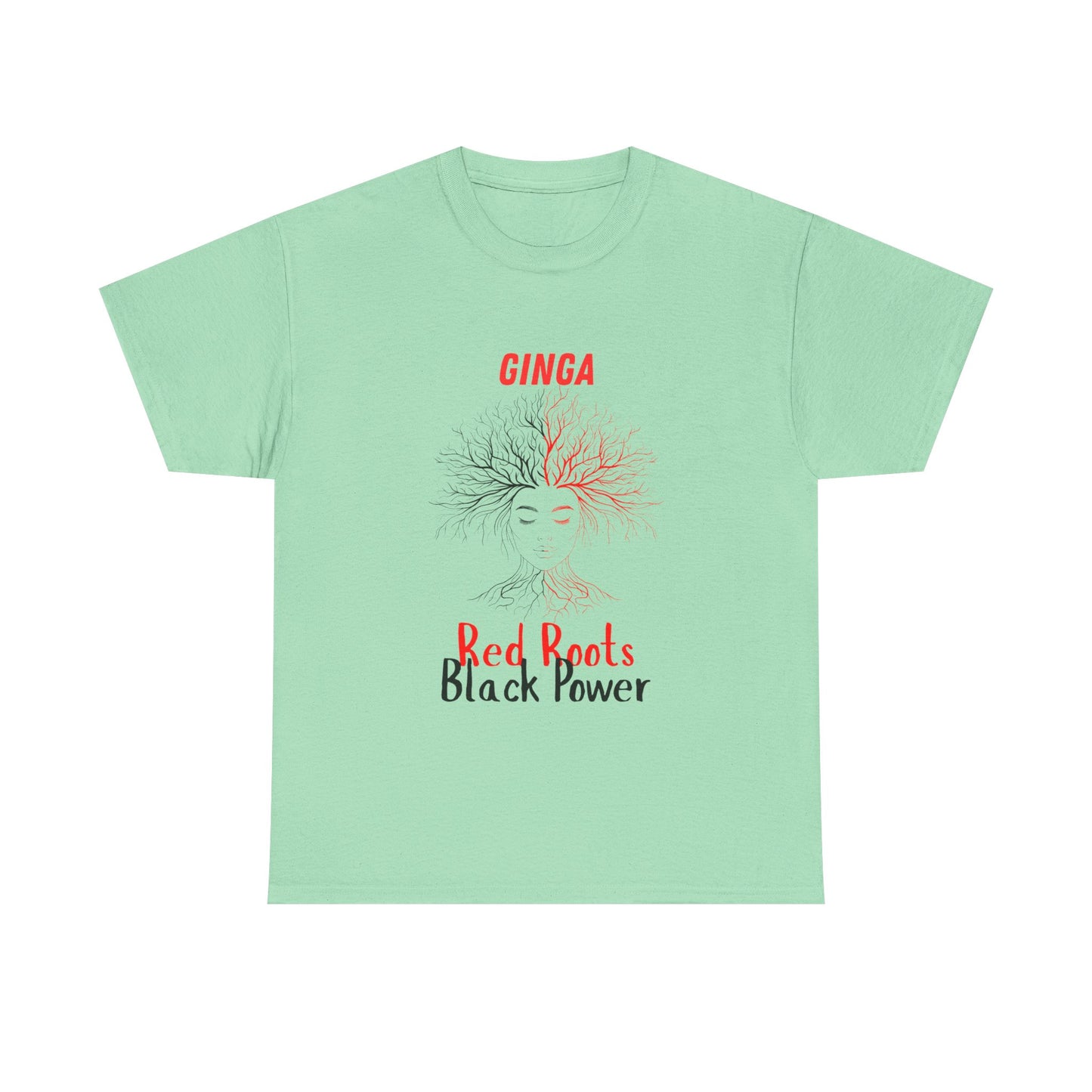 Empowerment Graphic Tee, Unisex Cotton Shirt, Red Roots Black Power, Stylish Casual Wear, Gifts for Activists, Everyday Comfort