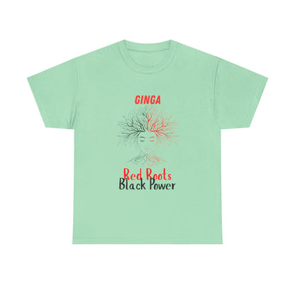Empowerment Graphic Tee, Unisex Cotton Shirt, Red Roots Black Power, Stylish Casual Wear, Gifts for Activists, Everyday Comfort