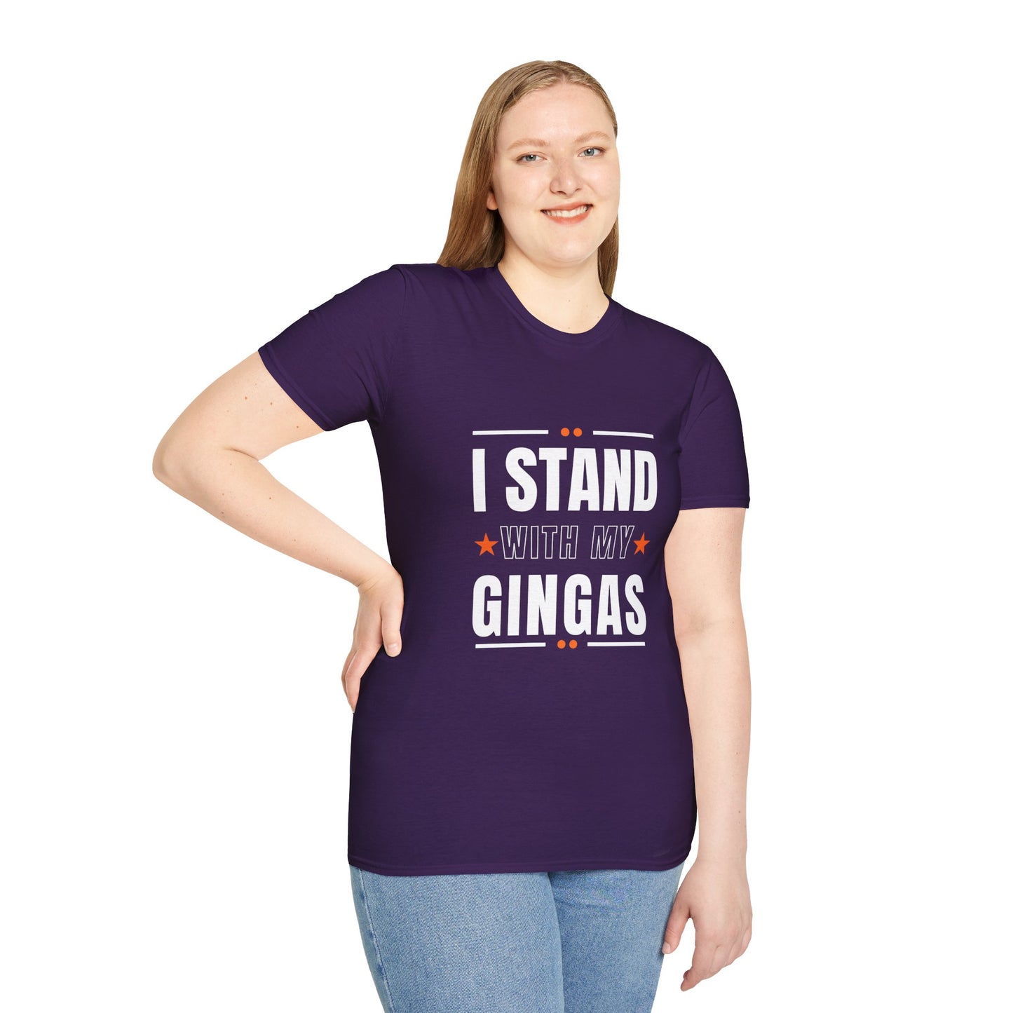 I Stand With My Gingas Unisex Softstyle T-Shirt | Bold Statement Tee, Casual Wear, Gift for Friends, Empowerment Apparel, Social [...]
