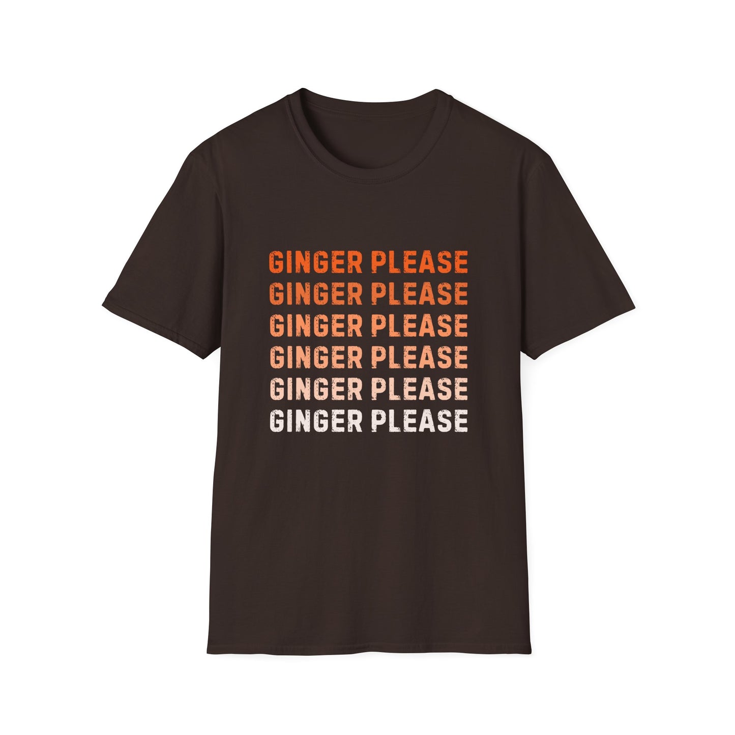 Ginger Please Unisex Softstyle T-Shirt, Funny Graphic Tee, Gift for Ginger Lovers, Casual Wear, Summer Fashion, Statement Shirt