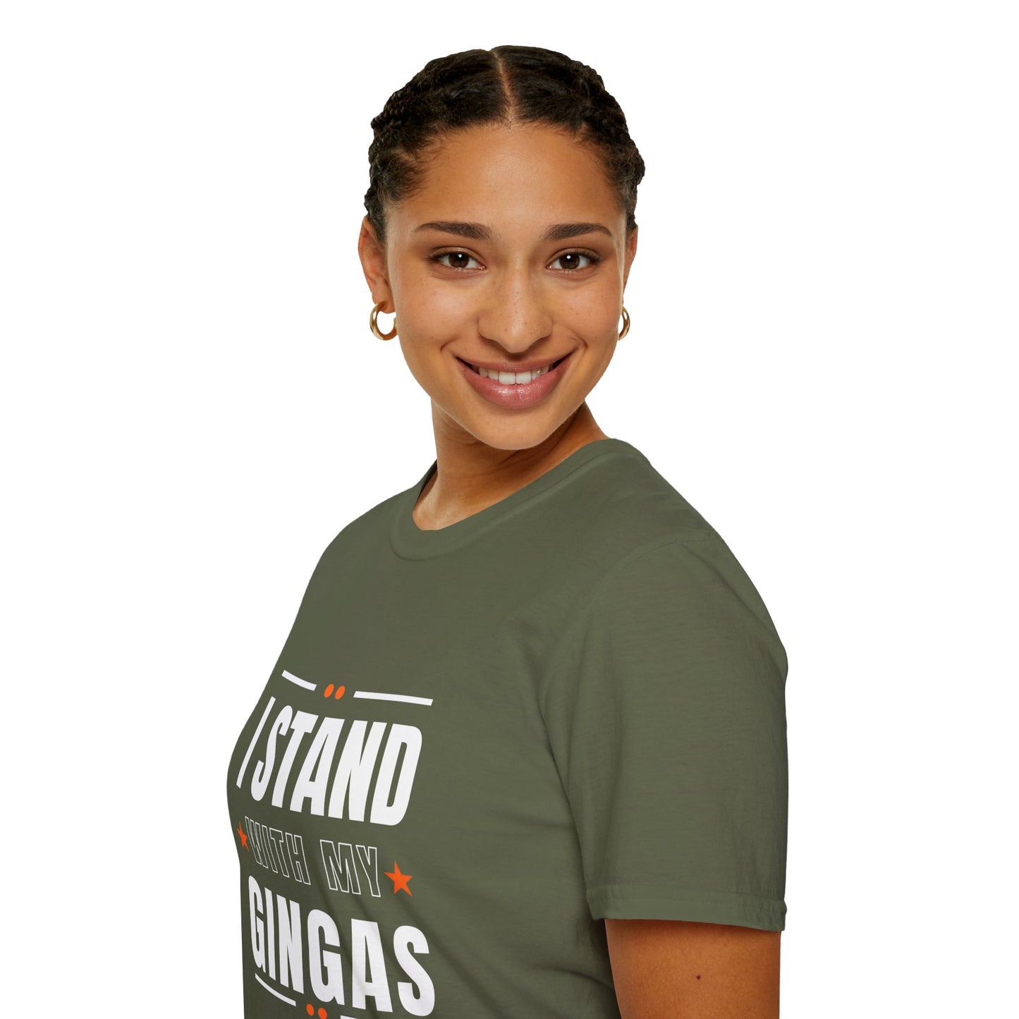 I Stand With My Gingas Unisex Softstyle T-Shirt | Bold Statement Tee, Casual Wear, Gift for Friends, Empowerment Apparel, Social [...]
