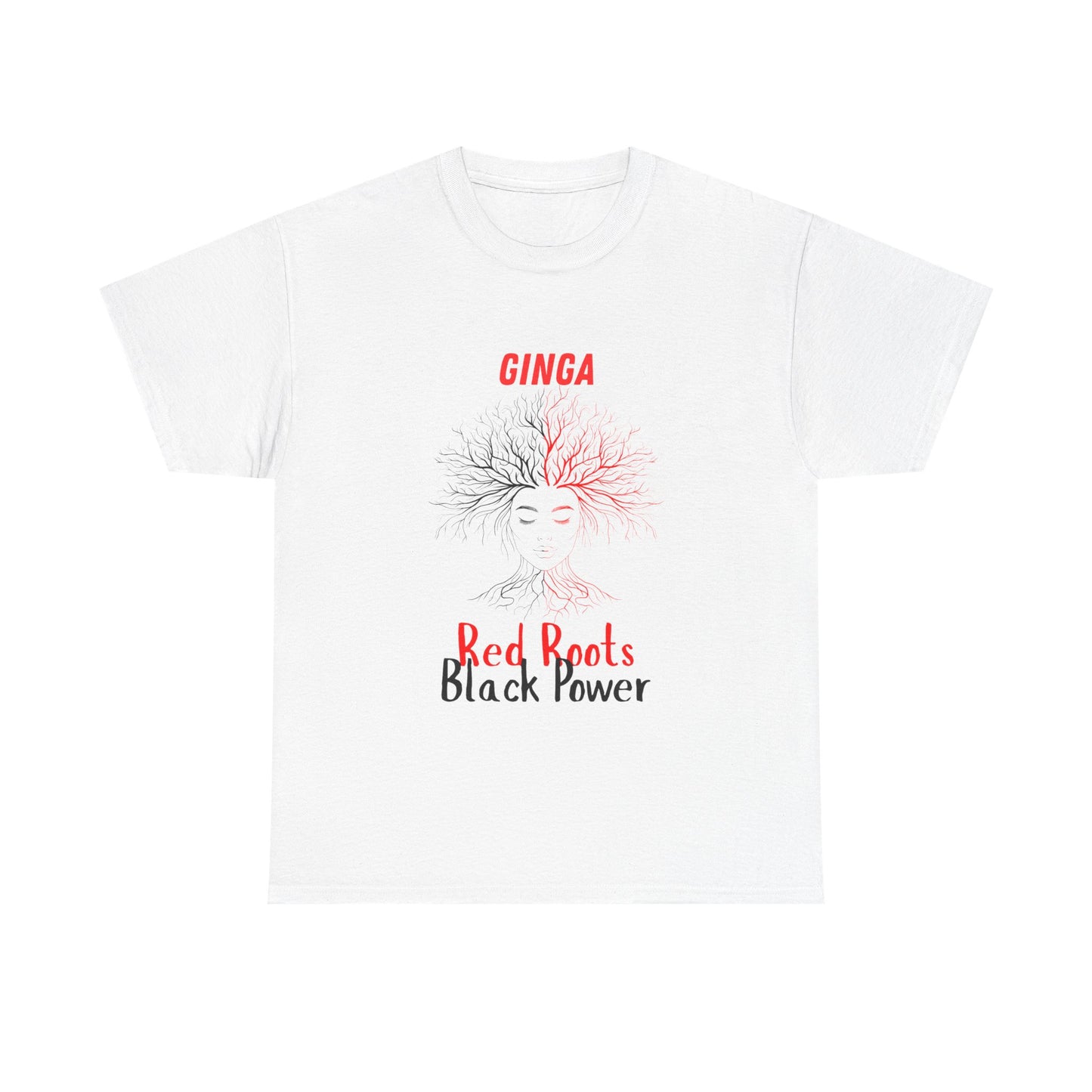 Empowerment Graphic Tee, Unisex Cotton Shirt, Red Roots Black Power, Stylish Casual Wear, Gifts for Activists, Everyday Comfort