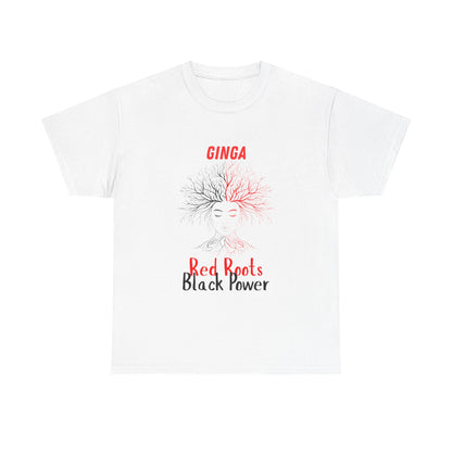 Empowerment Graphic Tee, Unisex Cotton Shirt, Red Roots Black Power, Stylish Casual Wear, Gifts for Activists, Everyday Comfort