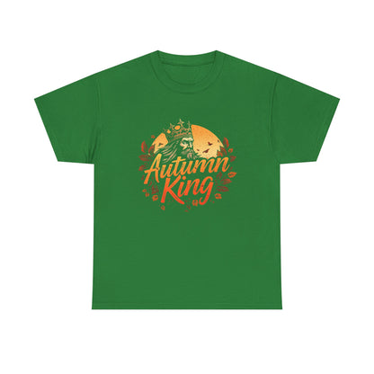 Autumn King Tee, Fall T-Shirt for Men and Women, Cozy Autumn Shirt, Seasonal Gift, Harvest Celebration Apparel