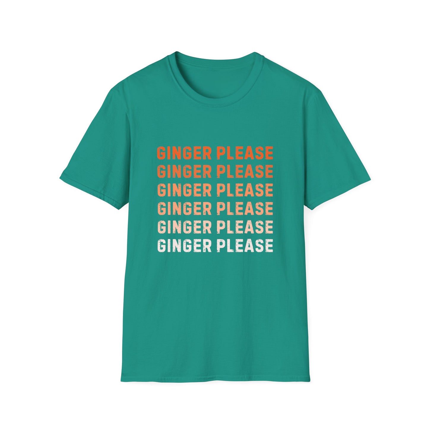 Ginger Please Unisex Softstyle T-Shirt, Funny Graphic Tee, Gift for Ginger Lovers, Casual Wear, Summer Fashion, Statement Shirt