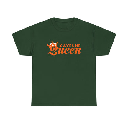 Cayenne Queen Unisex Heavy Cotton Tee, Casual Wear, Gift for Her, Birthday Shirt, Fun Quote Tee, Soft Cotton Top