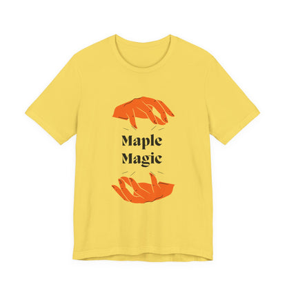 Maple Magic Unisex Tee - Cozy Casual Wear, Nature Lover Gift, Autumn Fashion, Eco-Friendly Style, Seasonal Celebration Top