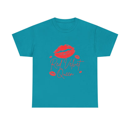 Red Velvet Queen Tee - Flirty Cotton T-Shirt for Her, Cute Gift for Girlfriends, Valentine's Day, Birthday, Casual Wear
