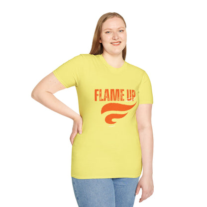 Flame Up Unisex Softstyle T-Shirt - Motivational Graphic Tee, Casual Wear, Workout Apparel, Gift for Fitness Enthusiasts, Bold [...]