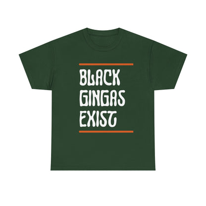 Bold Identity Unisex Tee, Statement Shirt, Gifting, Pride Apparel, Fun Casual Wear, Black Gingers Exist