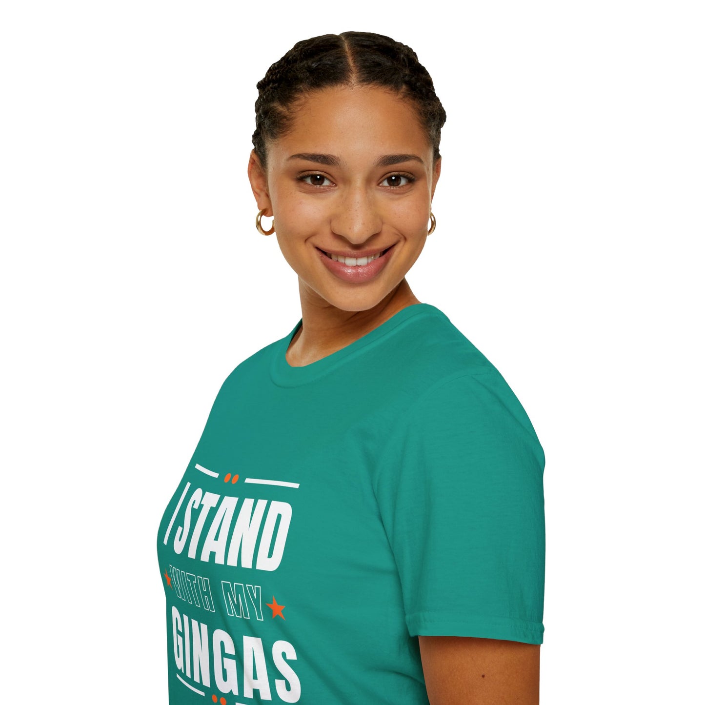 I Stand With My Gingas Unisex Softstyle T-Shirt | Bold Statement Tee, Casual Wear, Gift for Friends, Empowerment Apparel, Social [...]