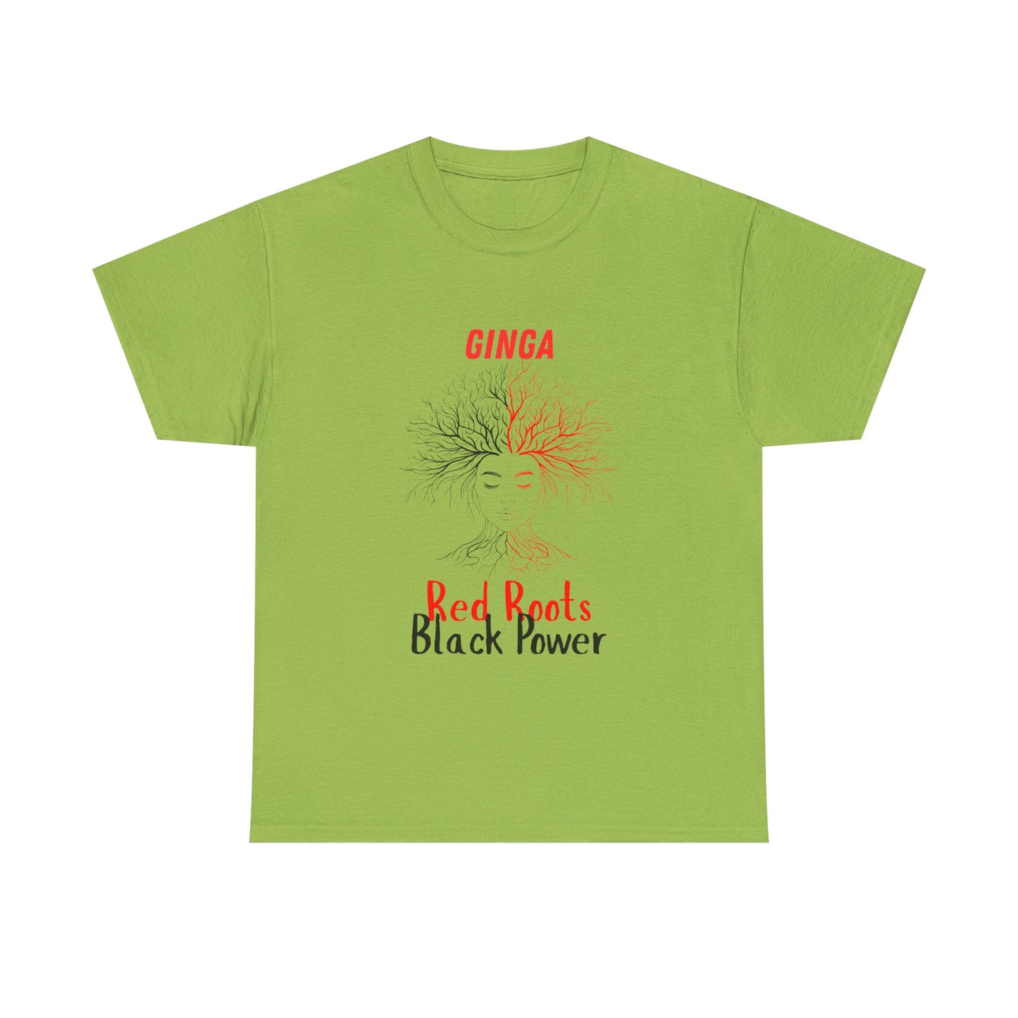 Empowerment Graphic Tee, Unisex Cotton Shirt, Red Roots Black Power, Stylish Casual Wear, Gifts for Activists, Everyday Comfort