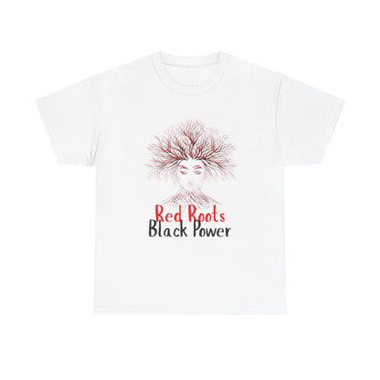 Empowering Black Roots Tee, Unisex Heavy Cotton Tee, Black Power Shirt, Afrocentric Apparel, Gift for Activists, Celebration of Culture