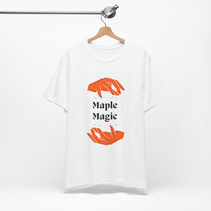 Maple Magic Unisex Tee - Cozy Casual Wear, Nature Lover Gift, Autumn Fashion, Eco-Friendly Style, Seasonal Celebration Top
