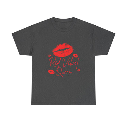 Red Velvet Queen Tee - Flirty Cotton T-Shirt for Her, Cute Gift for Girlfriends, Valentine's Day, Birthday, Casual Wear