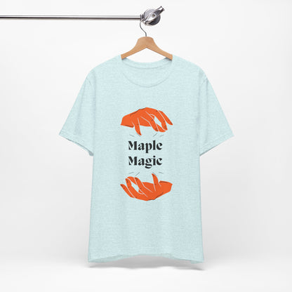 Maple Magic Unisex Tee - Cozy Casual Wear, Nature Lover Gift, Autumn Fashion, Eco-Friendly Style, Seasonal Celebration Top