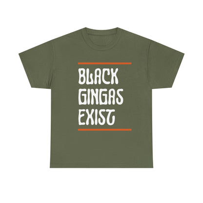 Bold Identity Unisex Tee, Statement Shirt, Gifting, Pride Apparel, Fun Casual Wear, Black Gingers Exist