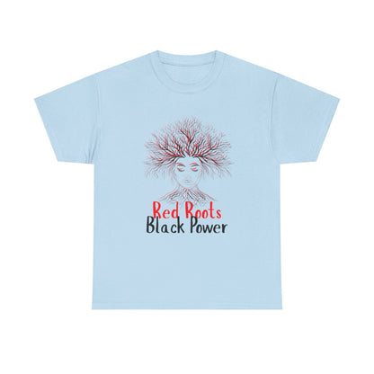 Empowering Black Roots Tee, Unisex Heavy Cotton Tee, Black Power Shirt, Afrocentric Apparel, Gift for Activists, Celebration of Culture