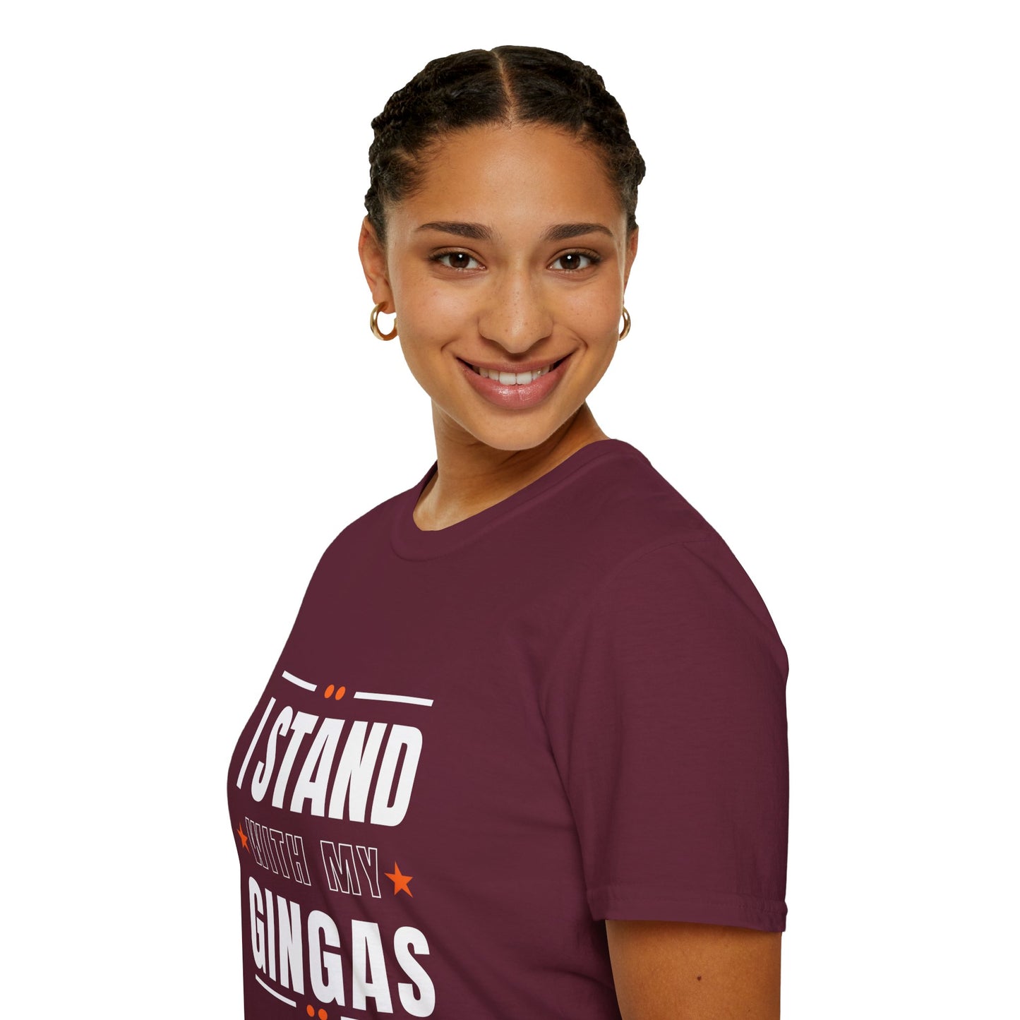 I Stand With My Gingas Unisex Softstyle T-Shirt | Bold Statement Tee, Casual Wear, Gift for Friends, Empowerment Apparel, Social [...]