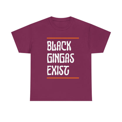 Bold Identity Unisex Tee, Statement Shirt, Gifting, Pride Apparel, Fun Casual Wear, Black Gingers Exist