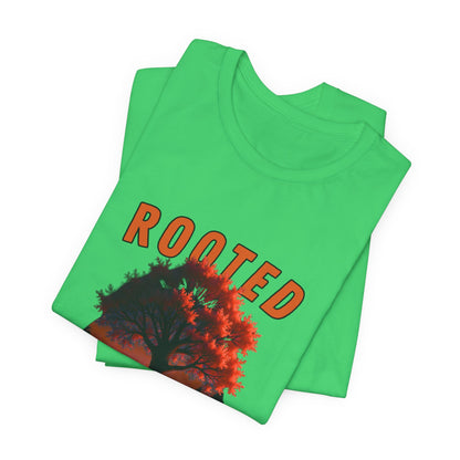 Rooted Flame Unisex Tee - Nature-Inspired Graphic Shirt, Casual Wear, Gift for Nature Lovers, Eco-Friendly Fashion, Fall Vibes