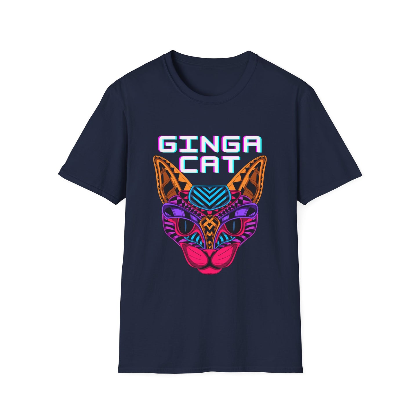 Vibrant Ginga Cat T-Shirt | Unisex Tee, Cat Lover Gift, Colorful Graphic Tee, Fun Fashion, Unique Casual Wear