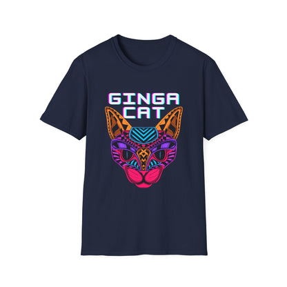 Vibrant Ginga Cat T-Shirt | Unisex Tee, Cat Lover Gift, Colorful Graphic Tee, Fun Fashion, Unique Casual Wear