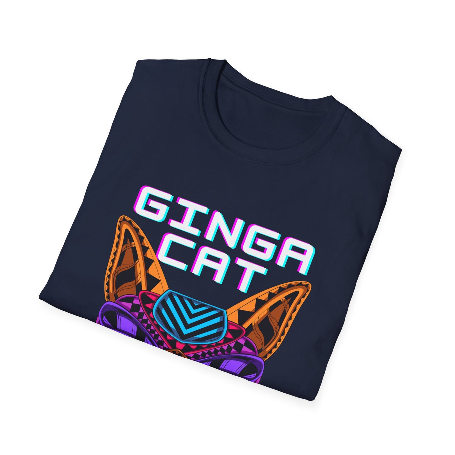 Vibrant Ginga Cat T-Shirt | Unisex Tee, Cat Lover Gift, Colorful Graphic Tee, Fun Fashion, Unique Casual Wear