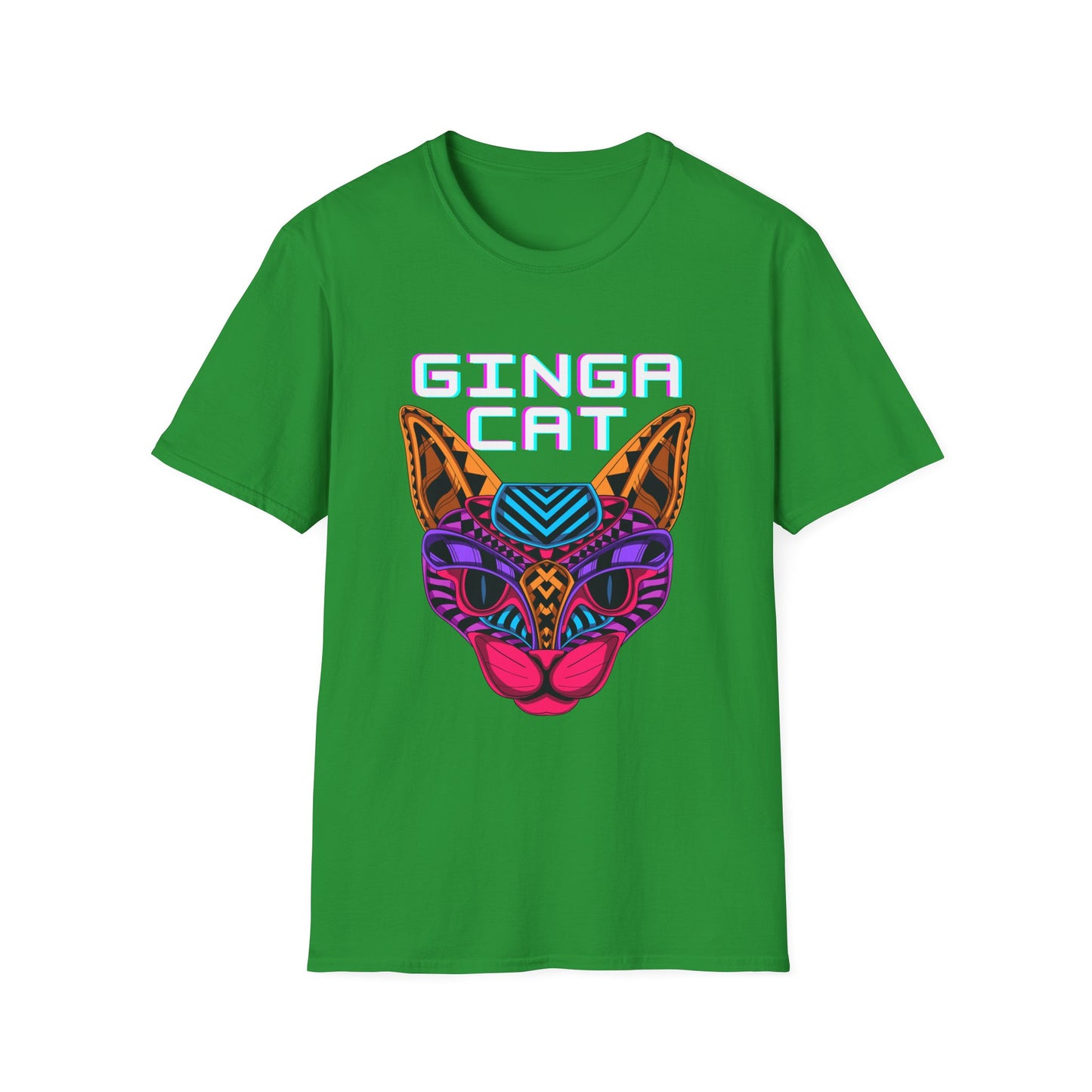 Vibrant Ginga Cat T-Shirt | Unisex Tee, Cat Lover Gift, Colorful Graphic Tee, Fun Fashion, Unique Casual Wear