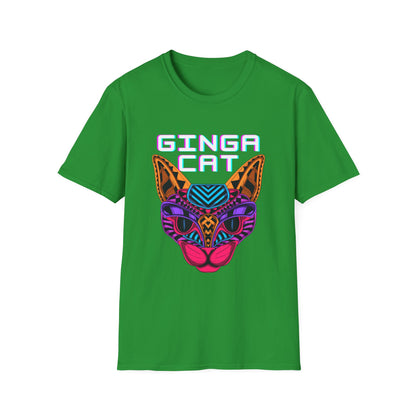Vibrant Ginga Cat T-Shirt | Unisex Tee, Cat Lover Gift, Colorful Graphic Tee, Fun Fashion, Unique Casual Wear