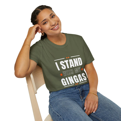 I Stand With My Gingas Unisex Softstyle T-Shirt | Bold Statement Tee, Casual Wear, Gift for Friends, Empowerment Apparel, Social [...]