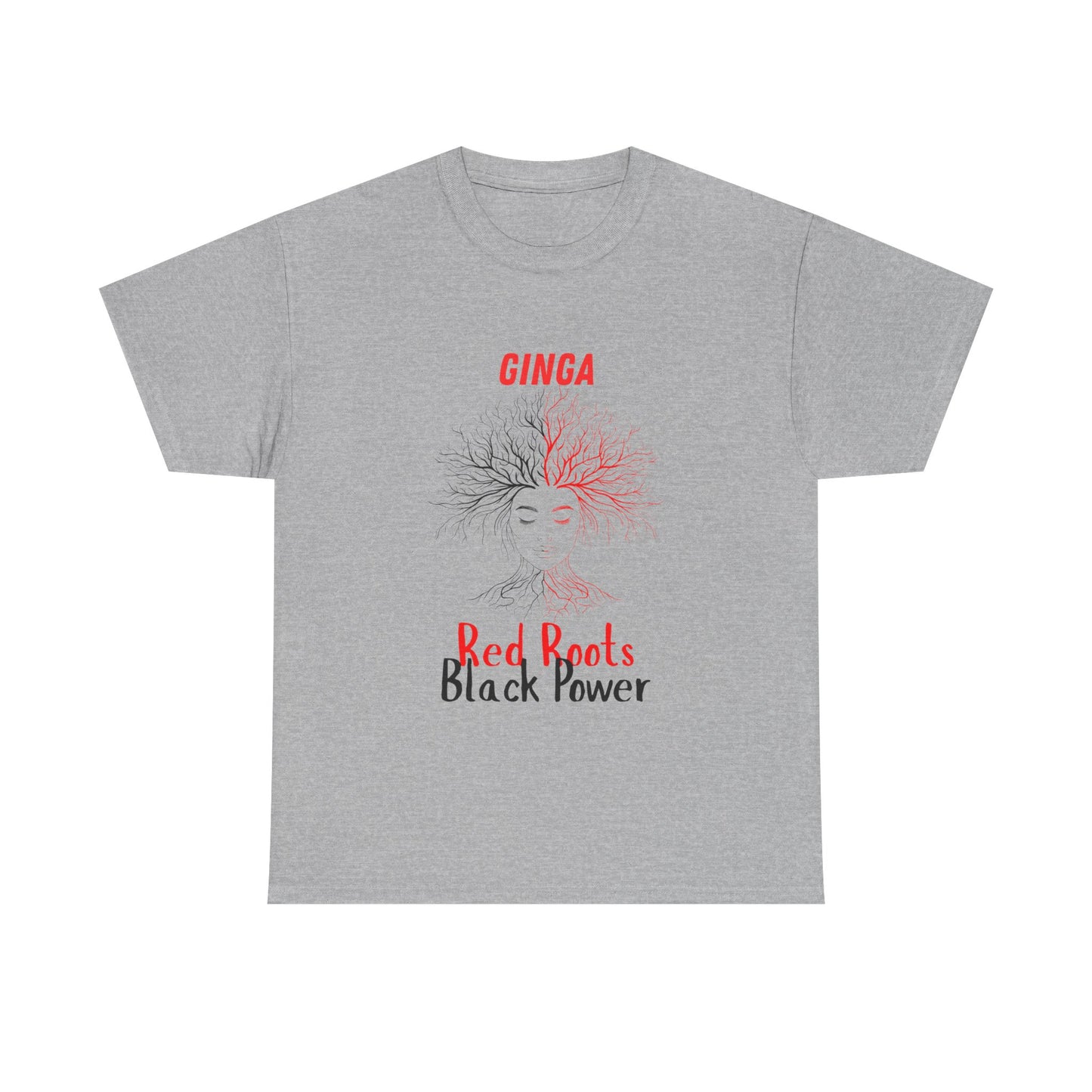 Empowerment Graphic Tee, Unisex Cotton Shirt, Red Roots Black Power, Stylish Casual Wear, Gifts for Activists, Everyday Comfort