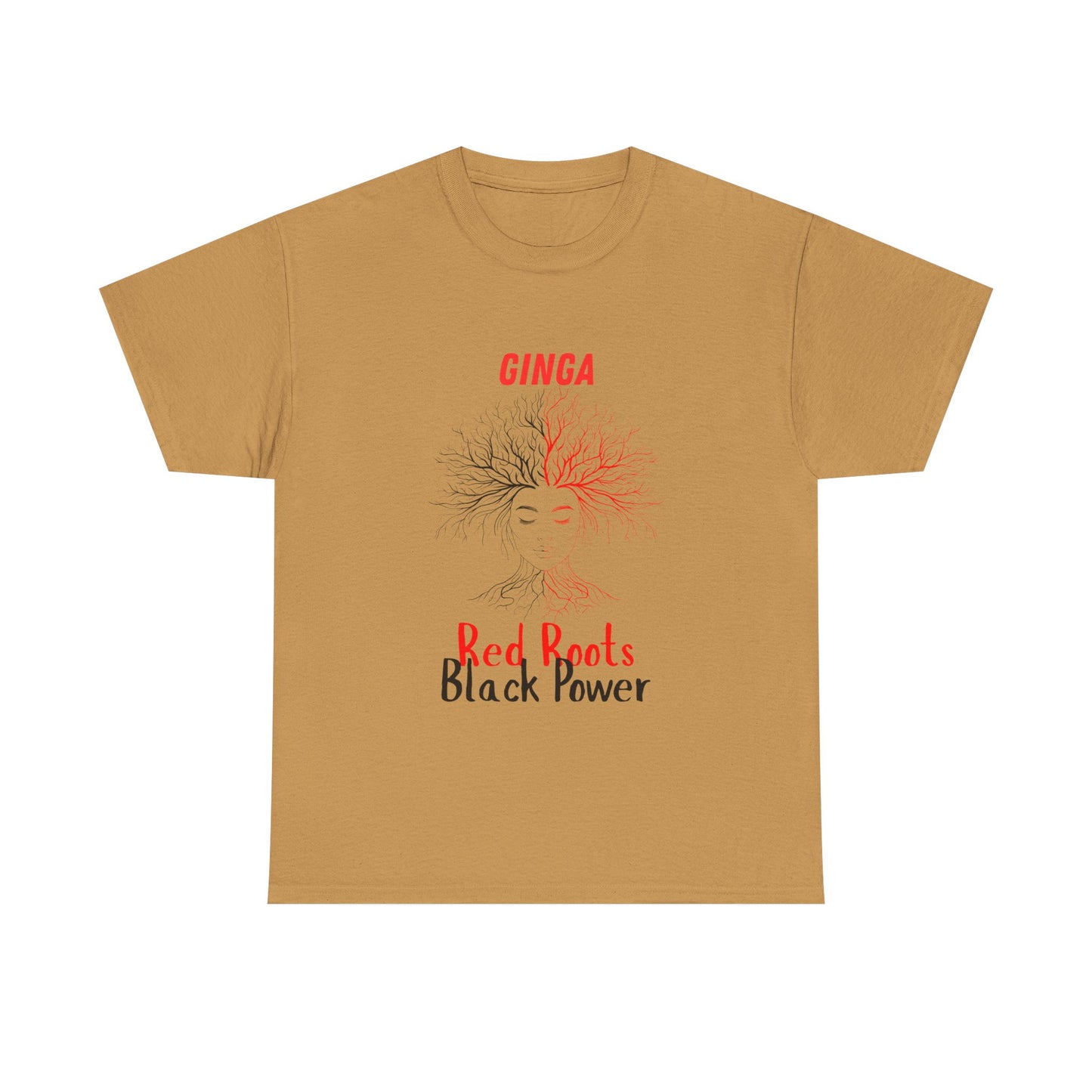 Empowerment Graphic Tee, Unisex Cotton Shirt, Red Roots Black Power, Stylish Casual Wear, Gifts for Activists, Everyday Comfort