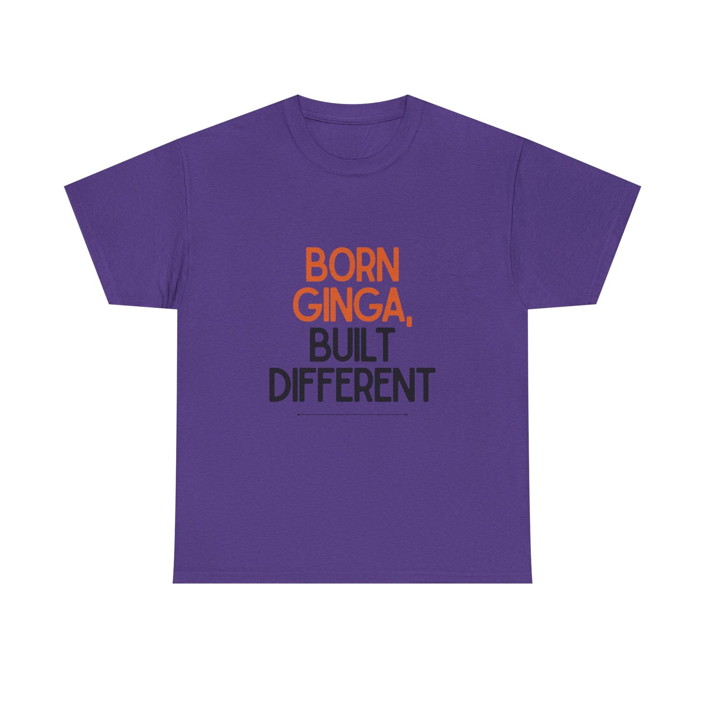 Born Ginga Unisex Heavy Cotton Tee - Celebrate Uniqueness, Casual Wear, Gift for Friends, Everyday Comfort, Statement T-Shirt