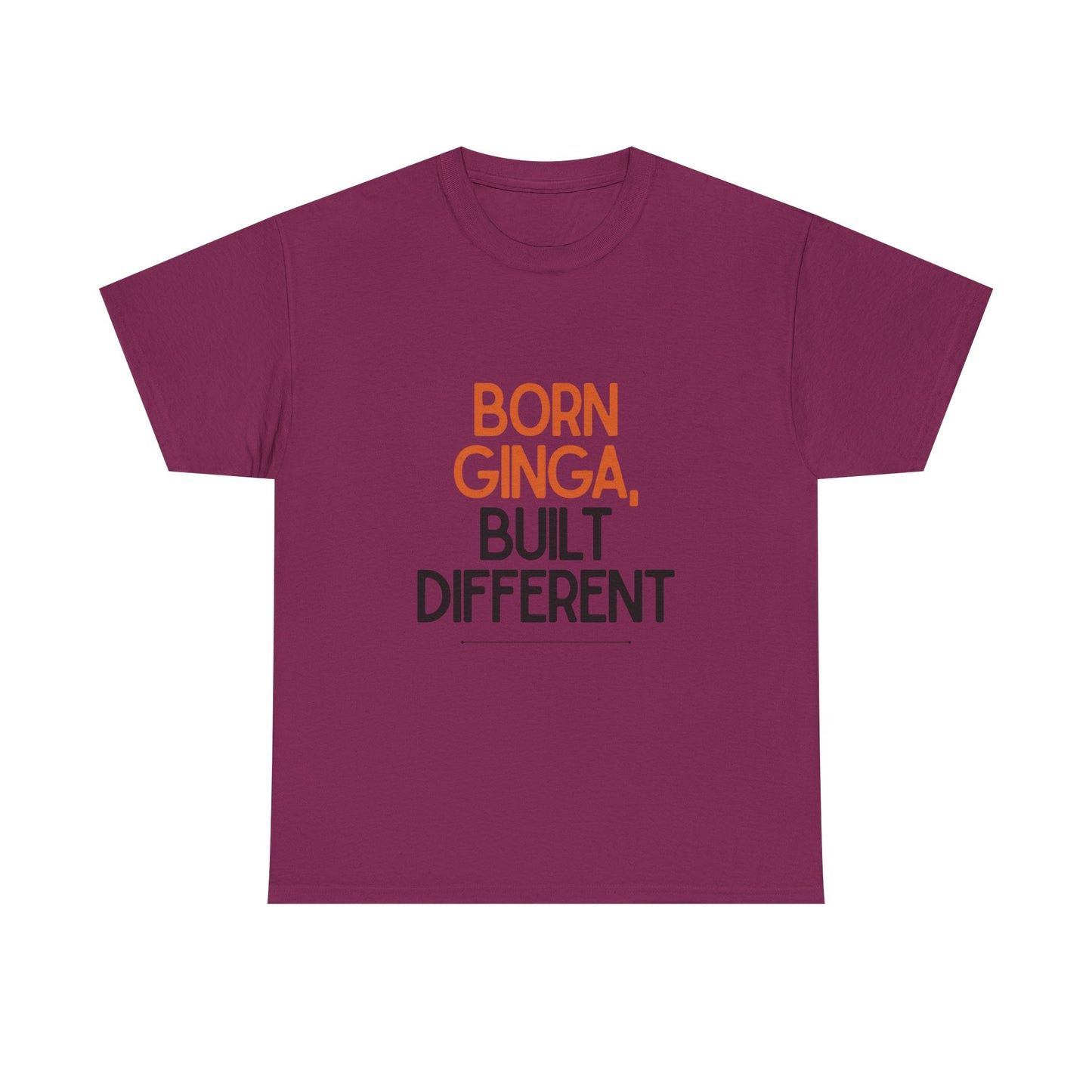 Born Ginga Unisex Heavy Cotton Tee - Celebrate Uniqueness, Casual Wear, Gift for Friends, Everyday Comfort, Statement T-Shirt