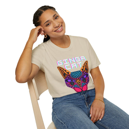 Vibrant Ginga Cat T-Shirt | Unisex Tee, Cat Lover Gift, Colorful Graphic Tee, Fun Fashion, Unique Casual Wear