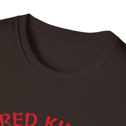 Fierce Red King Tiger T-Shirt, Bold Graphic Tee, Unisex Apparel, Streetwear Style, Gift for Animal Lovers