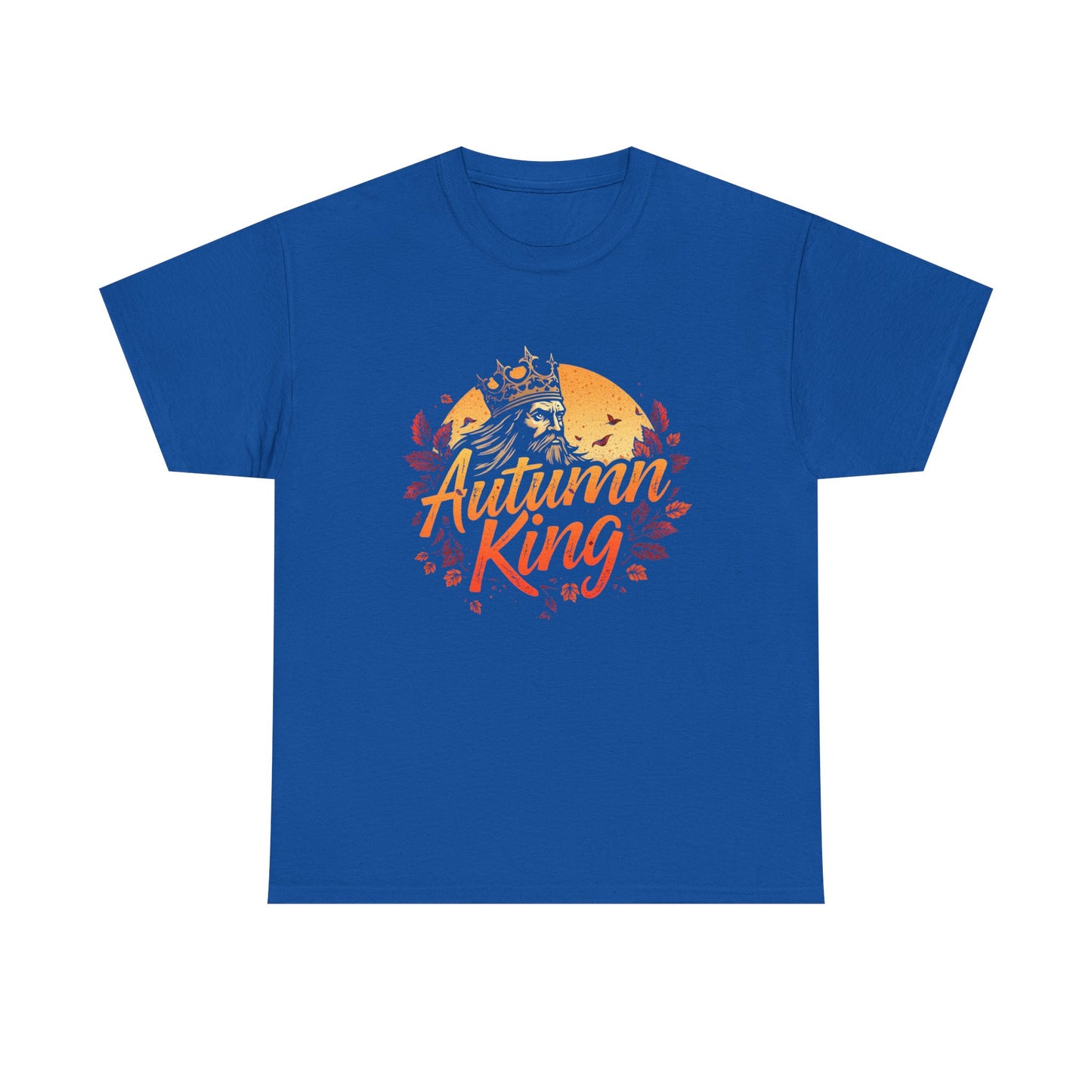 Autumn King Tee, Fall T-Shirt for Men and Women, Cozy Autumn Shirt, Seasonal Gift, Harvest Celebration Apparel