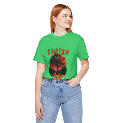 Rooted Flame Unisex Tee - Nature-Inspired Graphic Shirt, Casual Wear, Gift for Nature Lovers, Eco-Friendly Fashion, Fall Vibes