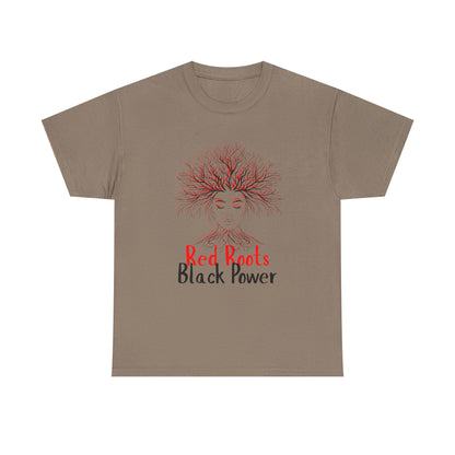 Empowering Black Roots Tee, Unisex Heavy Cotton Tee, Black Power Shirt, Afrocentric Apparel, Gift for Activists, Celebration of Culture