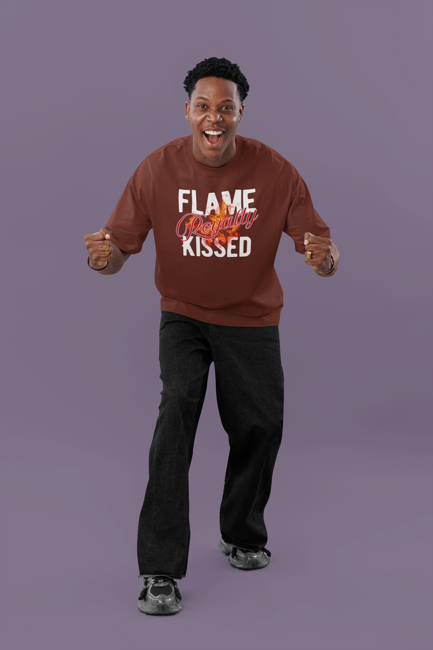 Flame Kissed Unisex Heavy Cotton Tee - Trendy Graphic Tee, Streetwear Fashion, Gift for Him/Her, Casual Outfit Staple, Statement Shirt