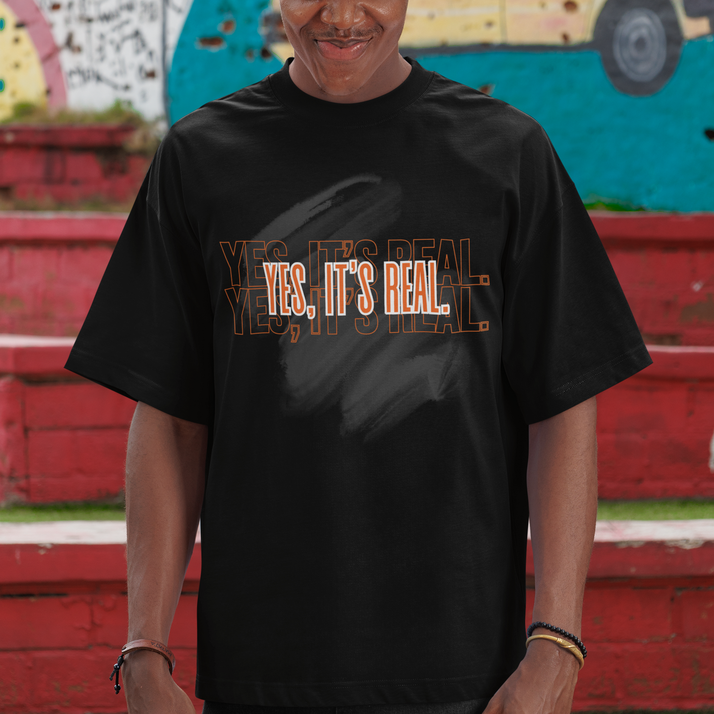 Yes, It's Real Unisex Heavy Cotton Tee - Casual Wear, Gift for Friends, Fashion Statement, Everyday Comfort, Trendy Apparel