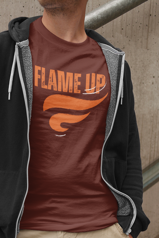 Flame Up Unisex Softstyle T-Shirt - Motivational Graphic Tee, Casual Wear, Workout Apparel, Gift for Fitness Enthusiasts, Bold [...]