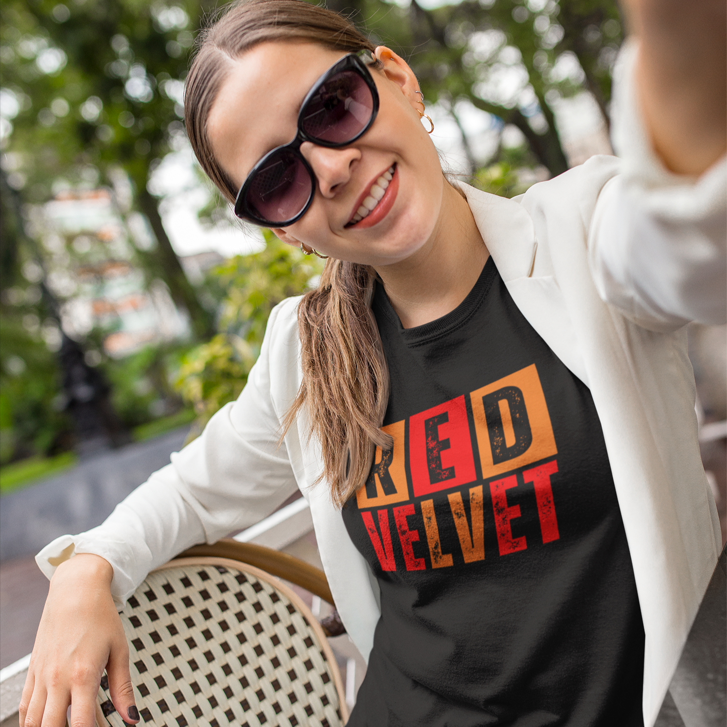 Red Velvet T-Shirt - Unisex Jersey Tee, Music Lover Gift, Concert Apparel, Casual Wear, Cute Graphic Tee, Gift for Her